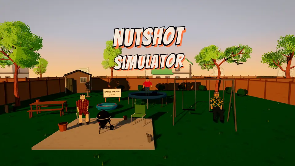 Nutshot Simulator screenshot: Backyard