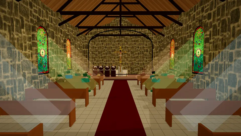 Nutshot Simulator screenshot: Church