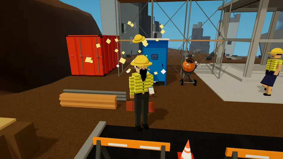 Nutshot Simulator screenshot: Construction Site — the hit