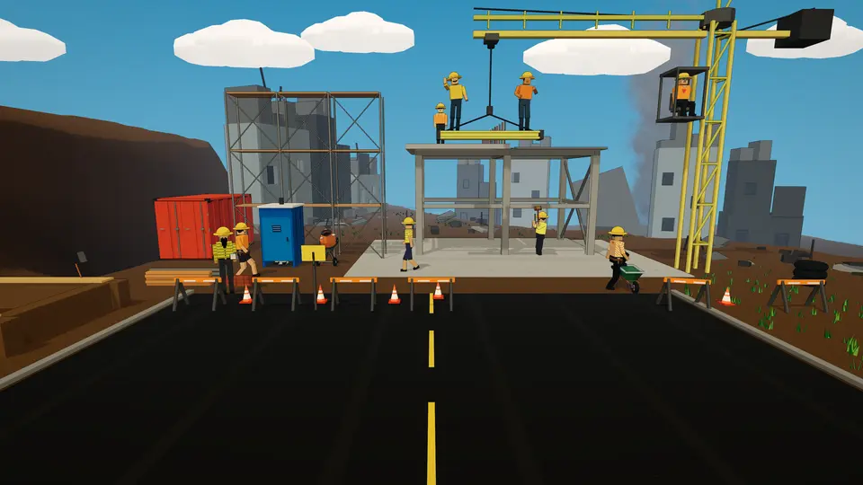Nutshot Simulator screenshot: Construction Site